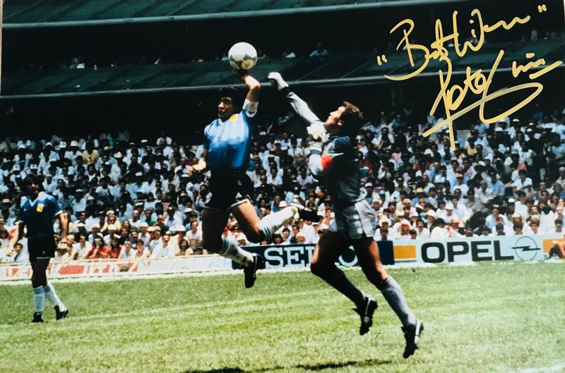 'Hand of God' Picture - Signed in Gold